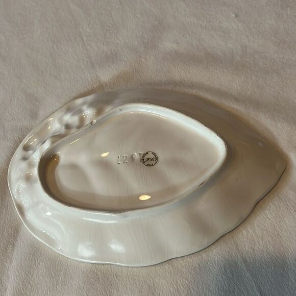 Creazioni Originali Italy Serving Tray Dish 9 1/2 X 6 1/4 Ceramic Grape Vine - Picture 5 of 8